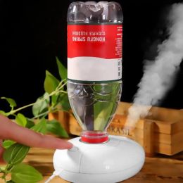 Humidifiers Usb Portable Air Humidifier Bottle Aroma Diffuser Led Night Light Mist Maker for Home Office Humidification