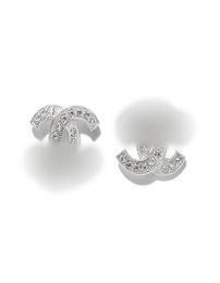 Fashion stud earrings woman Luxury designer earring multi Colours c letter Jewellery women 18k diamond Wedding Gifts2456703