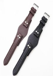 22mm Black Brown Genuine Men039s Leather Watch Strap For Ch2564 Ch2565 Ch2891ch3051 Wristband Tray Watchband Bracelet Belt Band1273504