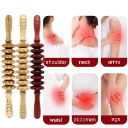 Wooden Exercise Roller Gua Sha Sport Injury Gym Back Leg Trigger Point Muscle Pain Relief Sticks Body Slimming Massager Guasha