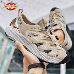 O.Z.TESHI men wading shoes water shoes upstream walking breathable fishing beach Sandals outdoor hiking ariver tracing shoes 240412