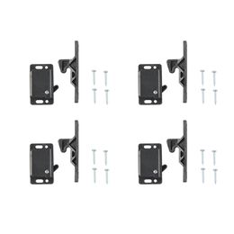 4 Pack RV Cabinet Door Latches And Catches Kit Push Close Cabinet Latches And Catches For RV Camper Motor Trailor Trucks