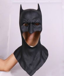 Top Grade Famous movie Batman Masks Adult Halloween Mask Full Face Latex Caretas Movie Bruce Wayne Cosplay Toy Props6430386