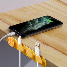 Cord Holder Self Adhesive Cord Holder Desktop phone Cable Winder Charger wire cord Organiser mouse Headphone Wire Organiser