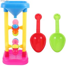 Sand Play Water Fun Hourglass Sand Water Wheel Beach Windmill Toys Outdoor Swimming Pool Bathing Beach Toys For Children Random ColorL2403