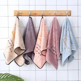 Towel 1pc 33 73cm Home Hair Hand Face Microfiber Water Absorbent Household Kitchen Cloth Printed Men Women Towels Bathroom