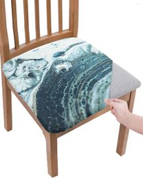 Chair Covers Marbled Ink Fluid Gradient Elasticity Cover Office Computer Seat Protector Case Home Kitchen Dining Room Slipcovers