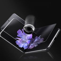 2PCS New Flexible Full Screen Protector for Samsung Galaxy Z Flip 5 4 3 5G HD Glossy Full Cover Hydrogel Protective Front Film