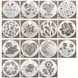 Baking Moulds 15PC/set Round Lace Cake Stencils Template Decorating Tools DIY Bread Pastry Sugar Sieve Mold Fondant