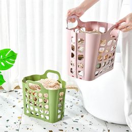 Laundry Bags Folding Basket Wall-mounted Dirty Clothes Storage Toilet Changing For Household Bathroom