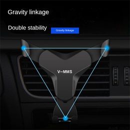 Multifunctional 4.5-6.5 Inch Cellphone Stand Support Portable Gravity For 14 Auto Phone Holder Stable Abs