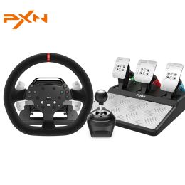 Wheels PXN V10 3 IN 1 Steering Wheel with Force Feedback Racing Simulator Volante For PC Windows 7/8/10/11/PS4/Xbox One/Xbox Series X/S
