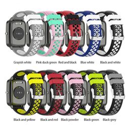 1~5PCS Silicone Two-color Strap For Willful SW021 ID205 Watch Smart Watch 19mm Buckle Replacement Watchband Sweatproof