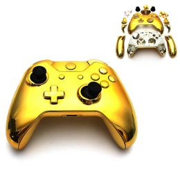 Cases Gold Housing Shell Case For Xbox One Controller Faceplate with a full set Kit Gamepad Joystick Cover Accessories Replacement