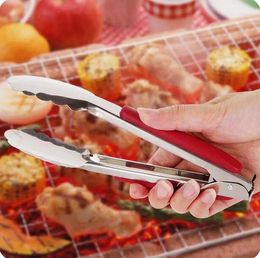 Tools Thickening Stainless Steel With Plastic Handle Roasting Clamp Barbecue Clip Steak Bread Pastry