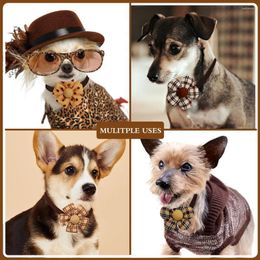 Dog Apparel 10PCS Autumn Bow Ties Accessories For Small Dogs Classics Adjustable Cat Collar Pet Puppy Bowties Cotton Supplier