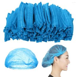 Table Mats Dust Disposable Shower Pleated Non Woven Caps Hat Hair Set Salon Spa Aprons For Women Short Length