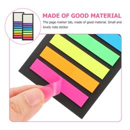 4 Books Ultra Thin Index Stickers Labels Tape Very Fine Transparent Highlighter Strips The Pet Annotating Tabs for