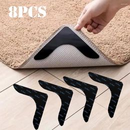 Carpets 8pcs Reusable Anti Slip Mat Pads Protective PU Washable Fastener Dots Stickers Self Adhesive Carpet Non-slip Sticker