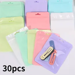 Storage Bags Reusable Self Sealing Bag Colourful Thickened With Clear Window For Jewellery Candy Cookies Cute Gift Packing