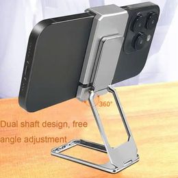 Foldable Desktop Back Clip Type Phone Holder Stand Metal Telescopic 360 Rotatable Bracket Mount Universal For Xiaomi iPhone