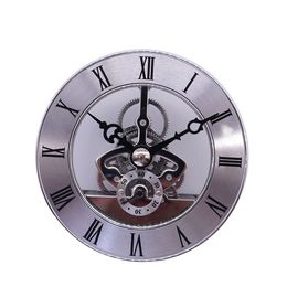 Gear Wall Clock Decorative Lightweight Silver Gear Wall Clock Metal For Family Friends Gifts Ancient Clock Gear Movement