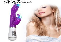 Vibrator Waterproof sex toy Double Rod Masturbation rabbit vibrator utensils Adult Sex product Vibrator For Women6414664