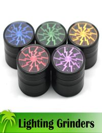 Lighting Grinders 63mm Tobacco Grinder 10 Sharp Tooth Herb Spice Crusher Aluminium Alloy Material 4 Layers 5 Colours Available Fast2814677