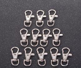 Silver Lobster Swivel Clasp Key Ring Clip 4mm Jewellery Findings Metal Split Ring Clip Hook Keyring Buckle Clasp Key Chain6665539