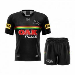 Shorts 2021 2022 Australia Penrith Panthers Rugby Jersey Kids Kit Children Youth Home Shirt Shorts Size 1626