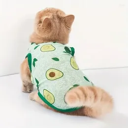 Cat Costumes 1PC Breathable Pet Cooling Vest Cute Prints Dog With UV Protection Adorable Comfortable Lightweight Sweat Puppy T-shirt