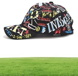 New Summer Handwriting Letters Designer Baseball Cap Snapback Hats Unisex Black White Style Hat for Men Women Hats5072968