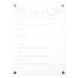 Rewritable Message Board Menu Dry Erase Boards for Fridge Note Magnetic Acrylic Planning Practical Refrigerator