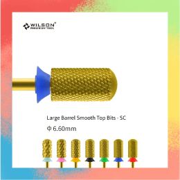 Bits WILSON Large Barrel Smooth Top BitsSuper CutSuitable for trimming hard gel and acrylic etc Nail Accessories Tools Nails