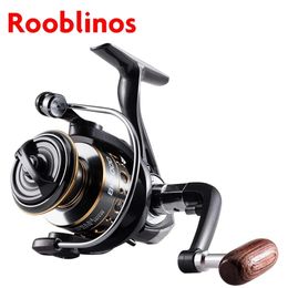 Rooblinos BK Spinning Fishing Reels For Saltwater Freshwater Metal Spool LeftRight Interchangeable Trout Carp Tackle 240408