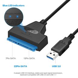 2024 Easy Drive Line High-Speed USB 30 SATA to USB Adapter Cable for 25 Inch SSD Hard Disk Compatible with Windows Mac and Linux Systems for