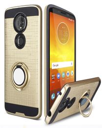 New 360 Degree Rotating Ring Kickstand shockproof Case for MOTO E5 Plus TPUPC Material Hybrid Dual Layer for E5 Play1286236