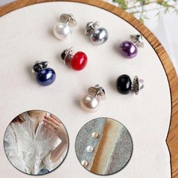 Brooches 6Pcs Brooch Pin Elegant Women's Small Fashion Pearl Lapel Pins Sweater Shirt Clothes Decoration Jewelry Gift