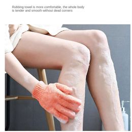 Body Scrub Gloves Body Wash Exfoliating Mitt Gloves For Shower Body Brush Fingers Towel Body Massage Sponge Bath Towel Scru T1E3