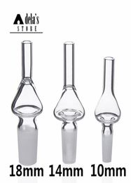 Quartz Nail Drip Tips Domeless 100% Quartz Nails 10mm 14mm 18mm For Collec Set Bubbler Mini Dab Rig 1284572029