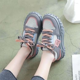 Casual Shoes Sports Woman Footwear Running High On Platform Athletic Lace Up For Women Whit Sneakers Korean Autumn Walking Light