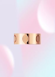 Love Ring Designer Rings For Women/Men Ring Wedding Gold Band Luxury Jewelry Accessories Titanium Steel Gold-Plated Never Fade Allergic 217866877721950