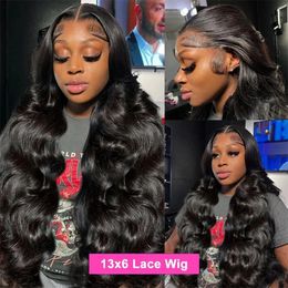 30 36 Inch 13x6 Body Wave Lace Front Human Hair Wigs 13x4 HD Transparent Lace Frontal Wig PrePlucked Brazilian 360 Full Lace Wig