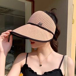 Koreańska wersja letniej podróży All Sun Hat Ins Wind Fashion Tide Visor Hat Big Rand