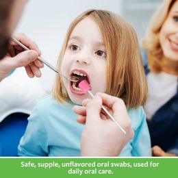 Coheali Makeup Sponge Oral Cleaner Disposable Oral Care Swabs Dental Teeth Cleaning Applicators