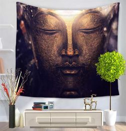 Figure Of Buddha Printed Tapestry Chic Bohemia Mandala Floral Carpet Wall Hanging Tapestry For Wall Decoration Fashion Blanket236S7437626