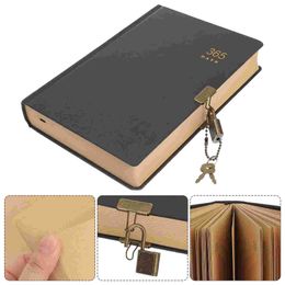 Days Journal Notebook Writing Memo Planner Personal Diary Organiser With Lock Portable Stationery For Home Office School