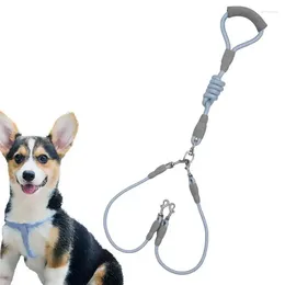 Dog Collars Leash Large Dogs 360 Degree Rotatable Dual Training Heavy Duty Walking With Comfortable Handle For