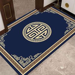 Entrance Floor Mat Carpet Door New Chinese Style Entrance Foot Foyer Hall Household Non Slip and Absorbent