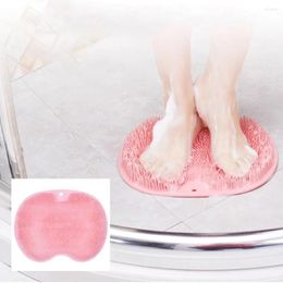 Bath Mats Silicone Massage Scrubber Reusable Comfortable Pads For Foot Deep Cleaning